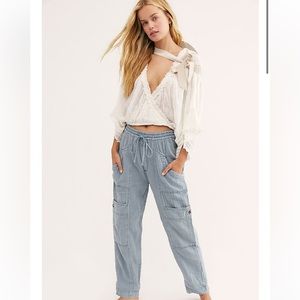 Feeling Good Utility Pants by Free People - Blue